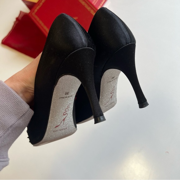 Rene Caovilla Black & tan heels - Picture 10 of 14